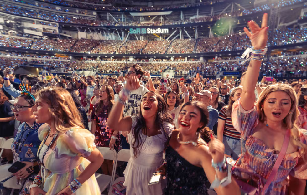 Swiftie crowd at Eras Tour